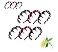 Elegant Braided Pearl Headband - Vintage High Cranium Hair Hoop w/Teeth Grip, Crystal & Pearl Headpiece for Brides & Parties, Women, Girls (MIXED#2)