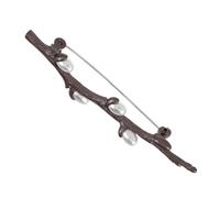 Elegant Branch Pearl Brooch Fashionable Flower Pin Versatile Boutonniere Pins for Women Zinc Alloy Plastic Unique Jewelry Accessory