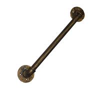 Elegant Brass il 330 cm - Barandilla de pared para interiores y exteriores, barra de apoyo para baño y pasillo, elegante barandilla de escalera para seguridad y apoyo