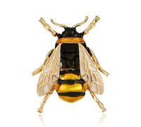 Elegant Brooches Pins Bee Brooch Pins Insect Jewelry Men Women Dress Fashion Gifts Brooch Birthday Decoration G (Yellow)