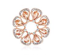 Elegant Brooches Pins Exquisite Elegant Color Rhinestones Brooch Jewelry Diamond Brooch Ladies Wild Decoration Brooch Fo (C Free Size)