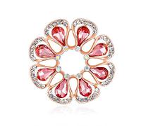 Elegant Brooches Pins Exquisite Elegant Color Rhinestones Brooch Jewelry Diamond Brooch Ladies Wild Decoration Brooch Fo (B Free Size)