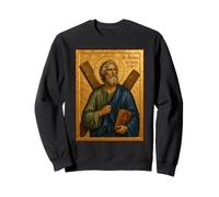 Elegant Catholic Icon of St. Andrew The Apostle Sudadera