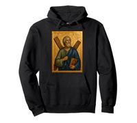 Elegant Catholic Icon of St. Andrew The Apostle Sudadera con Capucha