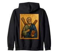 Elegant Catholic Icon of St. Andrew The Apostle Sudadera con Capucha