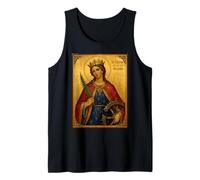 Elegant Catholic Icon of St. Catherine of Alexandria Camiseta sin Mangas