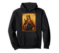 Elegant Catholic Icon of St. Catherine of Alexandria Sudadera con Capucha