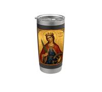 Elegant Catholic Icon of St. Catherine of Alexandria Vaso térmico de acero inoxidable de doble pared