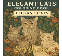 Elegant Cats - Intricate Coloring Book for Adults and kids