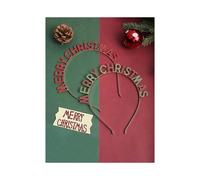 Elegant Christmas Rhinestone Hair Clips, Metal Letter Design, Perfect for Holiday Parties & Festive, Set of 2 Pieces