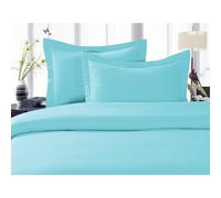 Elegant Comfort 1500 Microfibra de hotel Premium 3 piezas Arrugas Arrugas libres y fatidimentistas Luxurious Divet Set Full/Queen Aqua