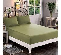 Elegant Comfort 1500 - Sábana Bajera de 1 Pieza de Calidad hotelera, Microfibra Suave de Calidad, Bolsillo Profundo de hasta 16 Pulgadas, Resistente a Arrugas y decoloración, tamaño