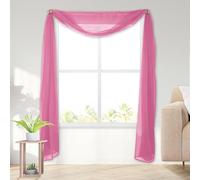 Elegant Comfort Cenefa de Gasa Transparente Ligera para Ventana, 216 Pulgadas de Largo, 1 Panel de Cortina Transparente para Sala de Estar, decoración de Eventos, Dormitorio, (1 Pieza) de 55 x 216