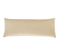 Elegant Comfort Funda de almohada de lujo ultrasuave de 1 pieza, 1500 hilos, microfibra de calidad egipcia, doble cepillado, resistente a las arrugas, tamaño de funda de almohada corporal, color crema