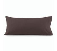 Elegant Comfort Funda de Almohada de Lujo ultrasuave de 1 Pieza, Microfibra 1500, Doble Cepillado, Resistente a Las Arrugas, tamaño de Funda de Almohada Corporal, Color marrón