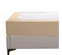 Elegant Comfort Funda de somier, elástica y ajustada alrededor de 4 lados, falda de cama de punto de jersey, alternativa elegante para falda de cama, suave y lisa, se adapta a somieres de hasta 12 pulgadas, King Beige