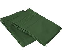 Elegant Comfort Fundas de Almohada de Microfibra de Calidad egipcia de 1500 Hilos, Resistentes a Las Arrugas y a la decoloración, Ultra Suaves y lujosas, tamaño estándar, Color Verde Cazador
