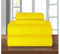 Elegant Comfort, Juego de sábanas de 1500 Hilos y Microfibra de Gama Alta, Lujo hotelero, 4 Piezas, Resistente a Las Arrugas, sábana Bajera de Contorno elástico, Bolsillo Profundo hasta 40 cm, King,