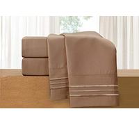 Elegant Comfort Juego de sábanas de Lujo de 4 Piezas, Ropa de Cama de Lujo 1500 Microfibra de Calidad de Hotel Premium, Resistente a Las Arrugas, Fresca y Transpirable, fácil de Ajustar,