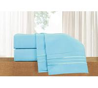 Elegant Comfort Juego de sábanas de Lujo de 4 Piezas, Ropa de Cama de Lujo de 1500 Hilos, Microfibra de Calidad egipcia, Resistente a Las Arrugas, Fresca y Transpirable, fácil de Ajustar, tamaño King