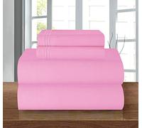 Elegant Comfort Juego de sábanas de Lujo Suave de 1500 Hilos, Calidad egipcia, 3 Piezas, Resistente a Las Arrugas y a la decoloración, Bolsillo Profundo, Microfibra, Rosa Claro, Matrimonio