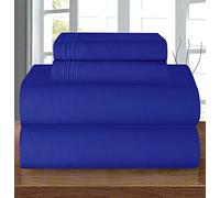 Elegant Comfort Juego de sábanas de Microfibra 1500, 4 Piezas, Resistente a Las Arrugas, sábana Bajera elástica en Todo el Contorno, Bolsillo Profundo de hasta 16 Pulgadas, tamaño