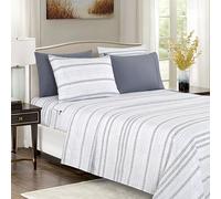 Elegant Comfort Juego de sábanas más Suave y Acogedor de 6 Piezas, Microfibra de Calidad hotelera 1500, Bolsillo Profundo, Resistente a Las Arrugas, Juego de sábanas Florales de 6 Piezas, tamaño