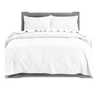 Elegant Comfort Juego de sábanas Suaves de Franela 100% algodón Turco, 4 Piezas, sábana Bajera con Bolsillos Profundos, ultrasuaves, acogedoras, cálidas y Antibolitas, tamaño