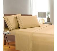 Elegant Comfort Juego de sαbanas de 4 piezas de calidad egipcia resistente a las arrugas y a la decoloraciσn de 1500 hilos, el juego ultra suave