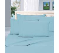 Elegant Comfort Juego de sαbanas de lujo de 1500 hilos, calidad egipcia, 6 piezas, sin arrugas y resistente a la decoloraciσn, Queen Aqua