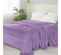 Elegant Comfort Lujosa Manta Aterciopelada y Suave de microterciopelo ultrasuave, tamaño Individual/Individual XL, Lavanda