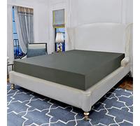 Elegant Comfort Lujosa sábana Bajera elástica de 1500 Hilos, Resistente a Las Arrugas, Calidad egipcia, 1 Pieza, Bolsillo Profundo, sábana Bajera Ultra Suave, California King, Gris