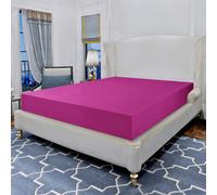 Elegant Comfort Lujosa sαbana bajera ajustable de 1500 hilos, calidad egipcia, resistente a las arrugas, 1 pieza, elαstica en todo el contorno, b