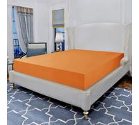 Elegant Comfort Lujosa sαbana bajera ajustable de 1500 hilos, calidad egipcia, resistente a las arrugas, 1 pieza, elαstica en todo el contorno, b