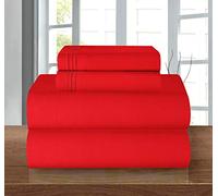 Elegant Comfort Lujoso Juego de sábanas de Microfibra 1500, 4 Piezas, Resistente a Las Arrugas, sábana Bajera elástica, Bolsillo Profundo de hasta 16 Pulgadas, tamaño matrimonial,