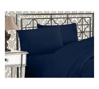 Elegant Comfort Luxurious 1500 Premium Hotel Quality Microfiber Three Line Embroidered Softest 5-Piece Bed Sheet Set Wrinkle and Fade Resistant Spli