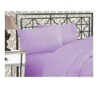 Elegant Comfort Luxurious 1500 Premium Hotel Quality Microfiber Three Line Embroidered Softest 5-Piece Bed Sheet Set Wrinkle and Fade Resistant Spli