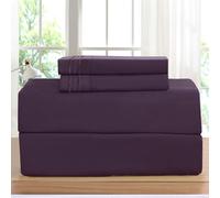 Elegant Comfort Luxurious Bed Sheets colocado en Amazon 1500 Premier Wrinkle Fade and Manchas Resistente al juego de sbanas de 4 piezas de bolsillo