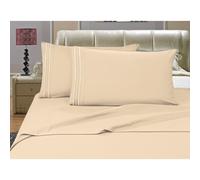 Elegant Comfort Luxurious Bed Sheets colocado en Amazon 1500 Premier Wrinkle Fade and Manchas Resistente al juego de sbanas de 4 piezas de 4 piezas