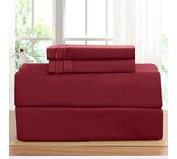 Elegant Comfort Luxurious Bed Sheets colocado en Amazon 1500 Premier Wrinkle Fade and Manchas Resistente al juego de sbanas de 4 piezas de bolsillo