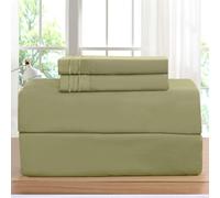 Elegant Comfort Luxurious Bed Sheets colocados en Amazon 1500 Premier Wrinkle Fade and Manchas Resistente al juego de sbanas de 4 piezas de bolsillo