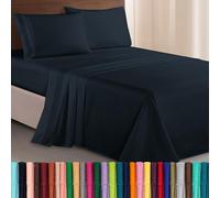 Elegant Comfort Luxurious & Softest 1500 Thread Count Egyptian Three Line Embroidered Softest Premium Hotel Quality 4-Piece Bed Sheet Set, Wrinkle and Fade Resistant Full Cream