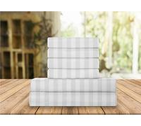 Elegant Comfort Luxury Soft Bed Sheets Dobby Stripe 1500 Thread Count Percale Egyptian Quality Softness Wrinkle and Fade Resistant (6-Piece) Bedding Set, Queen, Olive Green