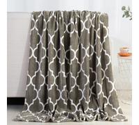 Elegant Comfort - Manta de forro polar con estampado navideρo de terciopelo de lujo, sϊper suave, temαtica navideρa, decoraciσn del hogar, mantas