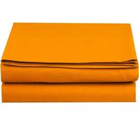 Elegant Comfort Premium Hotel Quality 1-Piece Flat Sheet, Luxury and Softest 1500 Premium Hotel Quality Microfiber Bedding Flat Sheet, Wrinkle-Free, Stain-Resistant, Queen, Orange