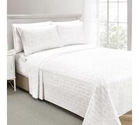 Elegant Comfort Softest and Coziest 6-Piece Sheet Set - 1500 Premium Hotel Quality Microfiber - Deep Pocket, Wrinkle Resistant 6-Piece Wave Pattern Bed Sheet Set, Twin XL, Wave Beige