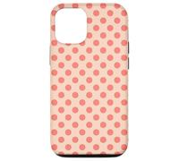 Elegant Coral Large Polka Dots on Pale Peach Carcasa para iPhone 12/12 Pro