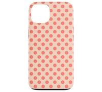Elegant Coral Large Polka Dots on Pale Peach Carcasa para iPhone 13