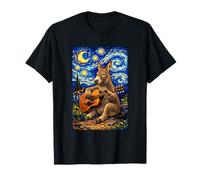 Elegant Donkey Playing Guitar Whimsical Art Music Camping Camiseta