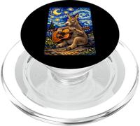 Elegant Donkey Playing Guitar Whimsical Art Music Camping PopSockets PopGrip para MagSafe